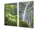 Tempered GLASS Kitchen Board – Impact & Scratch Resistant; D08 Nature Series: Waterfall 4