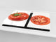 Küchenbrett aus Hartglas und Induktionskochplattenabdeckung – Schneideplatten; D07 Fruits and vegetables:  Tomatoes 1