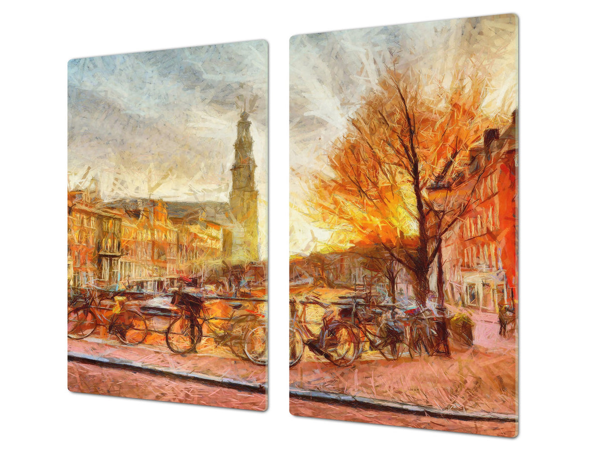 Resistant Glass Cutting Board 60D05B: Old Town