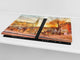 Küchenbrett aus Hartglas und Induktionskochplattenabdeckung; D13 Images: Drawing 32