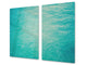 Küchenbrett aus Hartglas und Induktionskochplattenabdeckung; D02 Water Series: Texture 130
