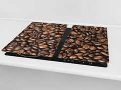 Kochplattenabdeckung Stove Cover und Schneideplatten D05 Coffee Series: Coffee 134