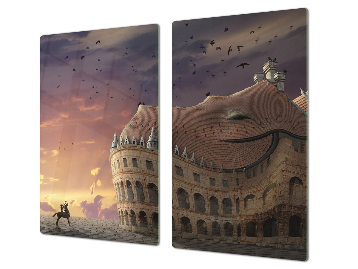 Glass Pastry Board 60D18: Crooked palace