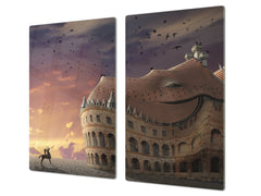 Glass Pastry Board 60D18: Crooked palace