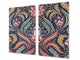 Küchenbrett aus Hartglas und Kochplattenabdeckung; D14 Patterns and Mandalas Series: Texture 162