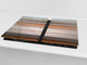Planche à découper en verre trempé et couvre-cuisinièr; D10A Série Textures A: Art abstrait 69