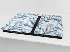 Tagliere e proteggi-piano di lavoro in vetro resistente; D15 Serie Disegni: Trama 138