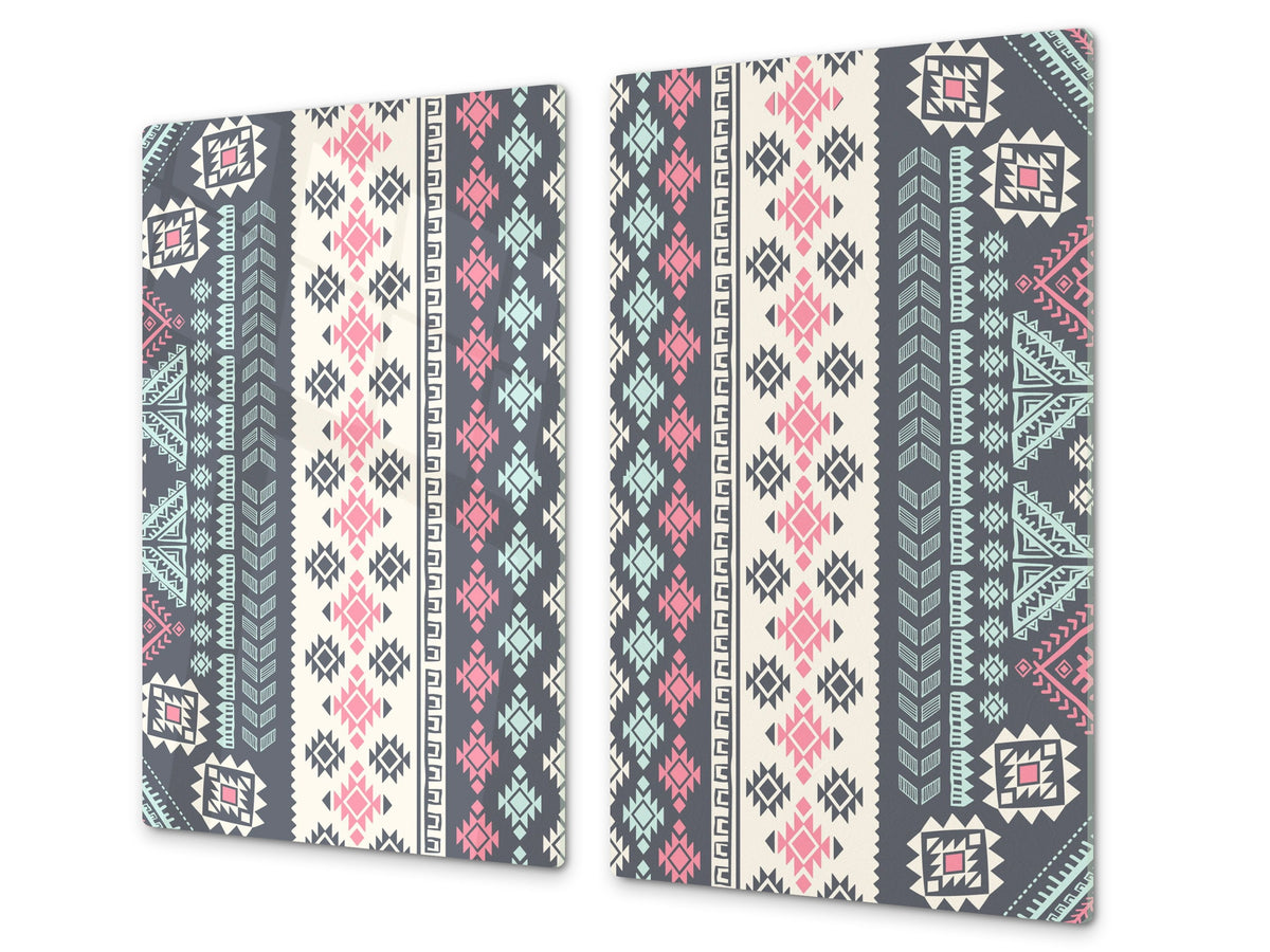 Chopping Board - Induction Cooktop Cover D14 Patterns and Mandalas Series: Texture 148