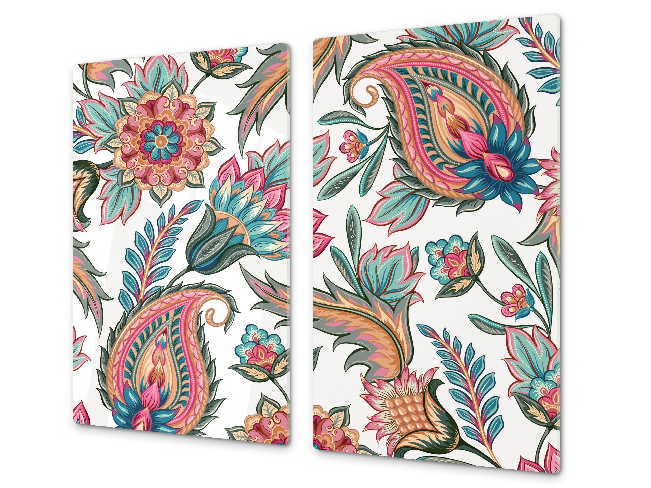 Glass Cutting Board and Worktop Saver D06 Flowers Series: Drawing 66