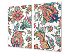 Glass Cutting Board and Worktop Saver D06 Flowers Series: Drawing 66