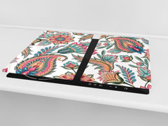 Glass Cutting Board and Worktop Saver D06 Flowers Series: Drawing 66