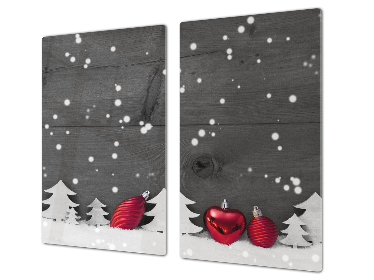 CUTTING BOARD and Cooktop Cover ;D20 Christmas Series: It's snowing