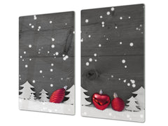 CUTTING BOARD and Cooktop Cover ;D20 Christmas Series: It's snowing