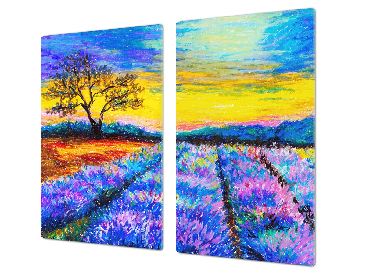 Resistant Glass Cutting Board 60D05B: Heather field