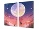 Worktop saver and Pastry Board D13 Images: Moon with flowers