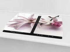 Glass Cutting Board and Worktop Saver D06 Flowers Series: Flower 3