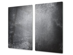 Tempered GLASS Kitchen Board – Impact & Scratch Resistant D10B Textures Series B: Concrete