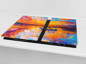 Planche de cuisine en verre trempé D13 Série D'art: Dessin 51
