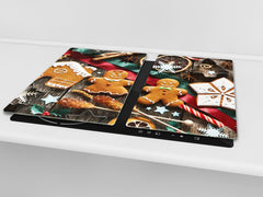 CUTTING BOARD and Cooktop Cover ;D20 Christmas Series: Christmas gingerbreads