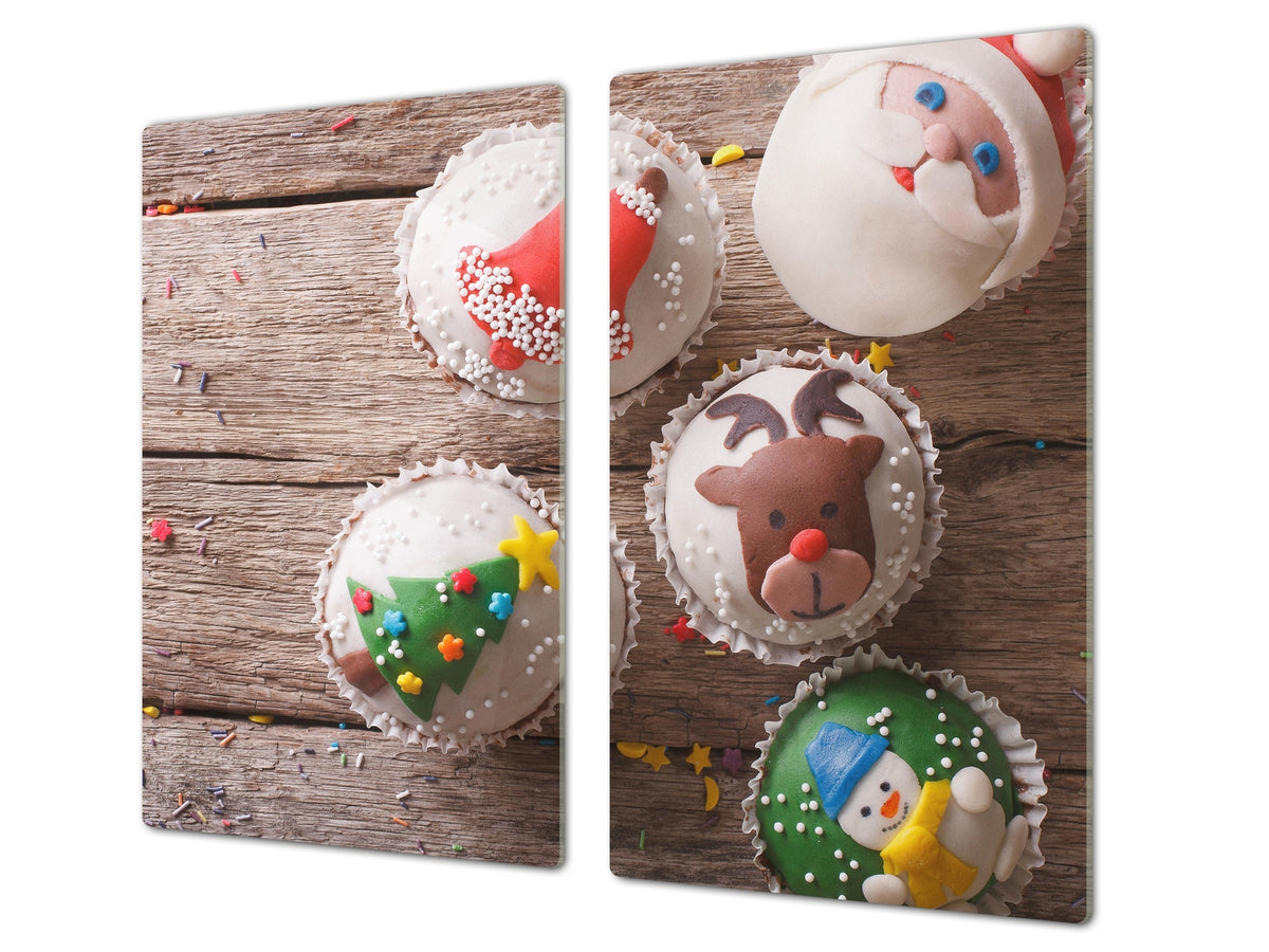CUTTING BOARD and Cooktop Cover ;D20 Christmas Series: Christmas muffins