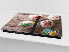CUTTING BOARD and Cooktop Cover ;D20 Christmas Series: Christmas muffins
