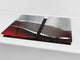 Planche à découper en verre trempé et couvre-cuisinière; D10B Série Textures: Texture 66
