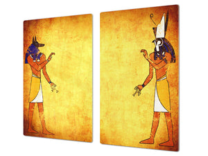 Glass Cutting Board 60D15: Hieroglyphs 5