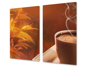 Kochplattenabdeckung Stove Cover und Schneideplatten D05 Coffee Series: Coffee 27
