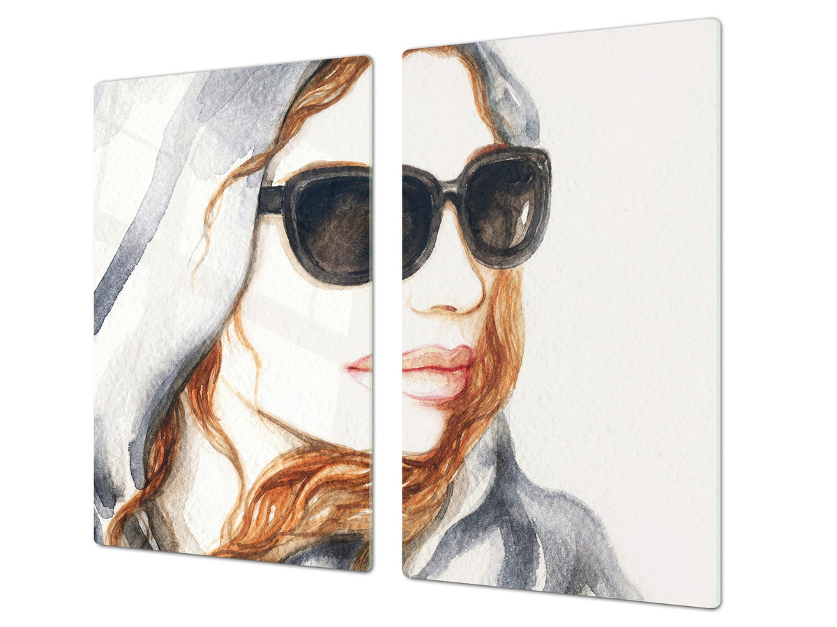 Glass stove top 60D19: Woman 8