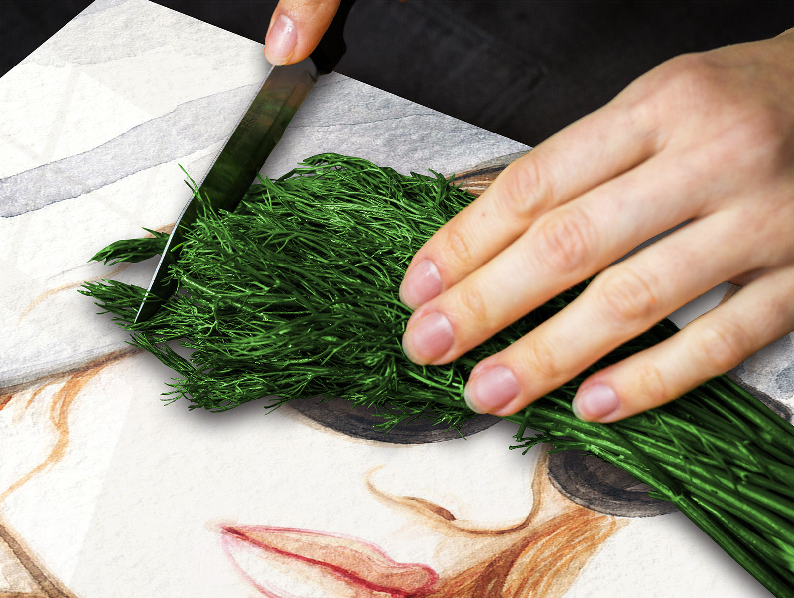 Glass stove top 60D19: Woman 8