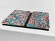Mehrfunktional Hartglas Gehärtetes - Abdeckplatte für Induktionskochfeld - Schneideplatten;  Drawings Series: Texture 163