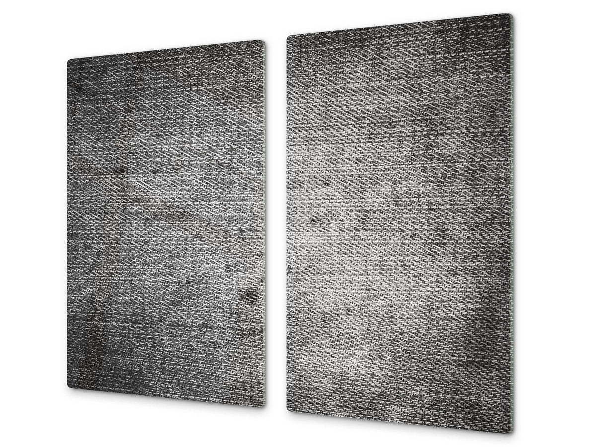 Tempered GLASS Kitchen Board – Impact & Scratch Resistant D10B Textures Series B: Jeans