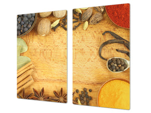 Glass Kitchen Board 60D03A: Spices. 2