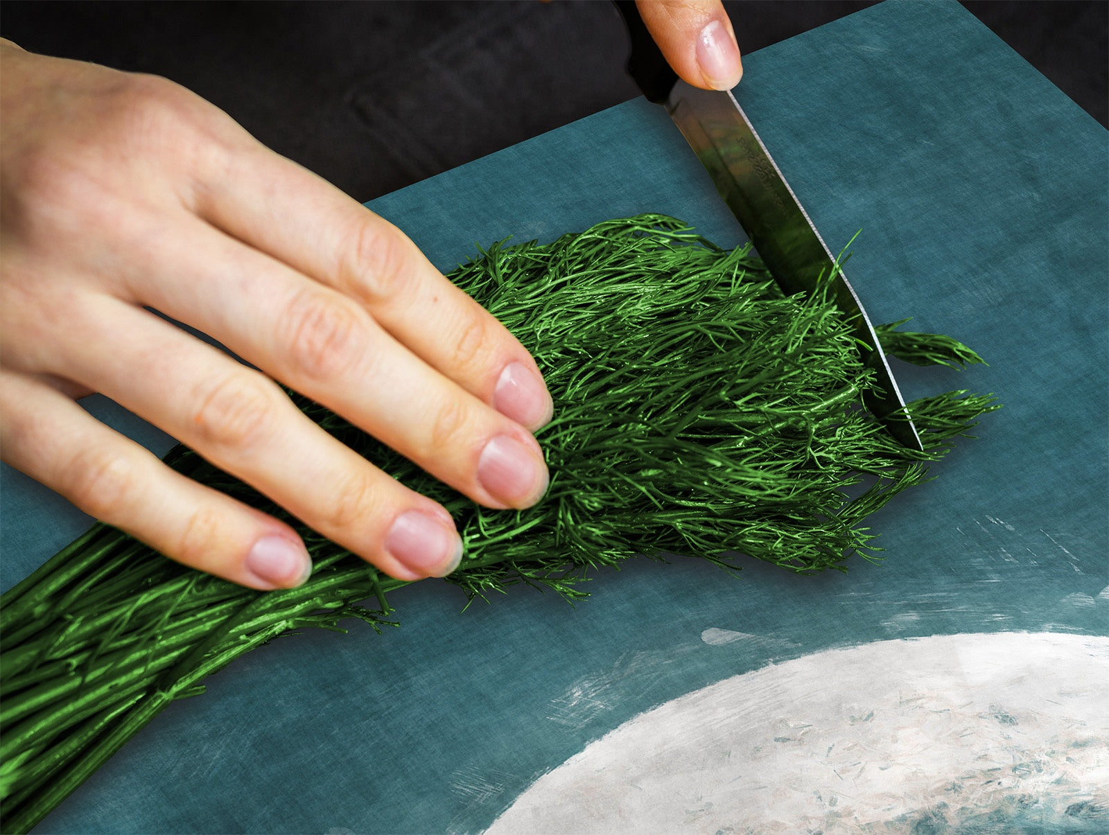 Induction Cooktop Cover –Shatter Resistant Glass Kitchen Board – Hob cover; MEASURES: SINGLE: 60 x 52 cm (23,62” x 20,47”); DOUBLE: 30 x 52 cm (11,81” x 20,47”); D32 Paintings Series: Rising moon