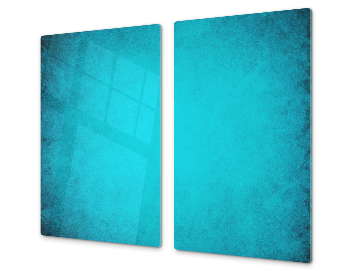 Tempered GLASS Kitchen Board – Impact & Scratch Resistant D10B Textures Series B: Turquoise 4