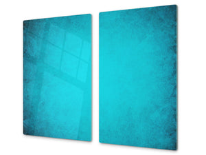 Tempered GLASS Kitchen Board – Impact & Scratch Resistant D10B Textures Series B: Turquoise 4
