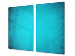 Tempered GLASS Kitchen Board – Impact & Scratch Resistant D10B Textures Series B: Turquoise 4
