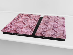 Planche à découper en verre trempé et couvre-cuisinièr; D10A Série Textures A: Texture 168