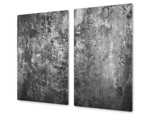 Tempered GLASS Kitchen Board – Impact & Scratch Resistant D10A Textures Series A: Old wall