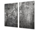 Planche à découper en verre trempé et couvre-cuisinièr; D10A Série Textures A: Vieux mur