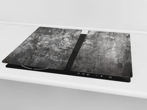Planche à découper en verre trempé et couvre-cuisinièr; D10A Série Textures A: Vieux mur