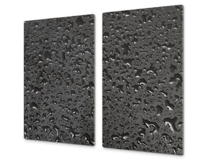 Tempered GLASS Kitchen Board – Impact & Scratch Resistant D10B Textures Series B: Water 25