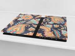 Chopping Board - Induction Cooktop Cover D14 Patterns and Mandalas Series: Drawing 55