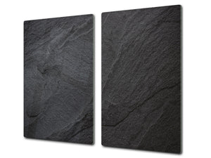TEMPERED GLASS CHOPPING BOARD – Glass Cutting Board and Worktop Saver D26 Textures and tiles 2 Series: Dark granite