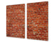 Tempered GLASS Kitchen Board – Impact & Scratch Resistant D10B Textures Series B: Brick Wall 1