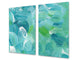 Tabla de cortar decorativa de cristal templado y cubre vitro; D09 Serie diversos: Textura 70