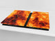 Tempered Glass Cutting Board and Worktop Saver D03 Fire Series: Fire 9