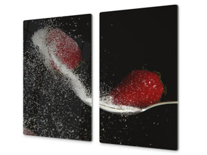 KITCHEN BOARD & Induction Cooktop Cover  D07 Fruits and vegetables: Strawberry 26
