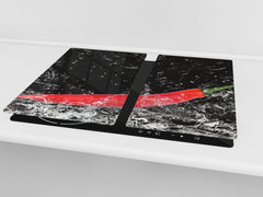 KITCHEN BOARD & Induction Cooktop Cover  D07 Fruits and vegetables: Pepper 30