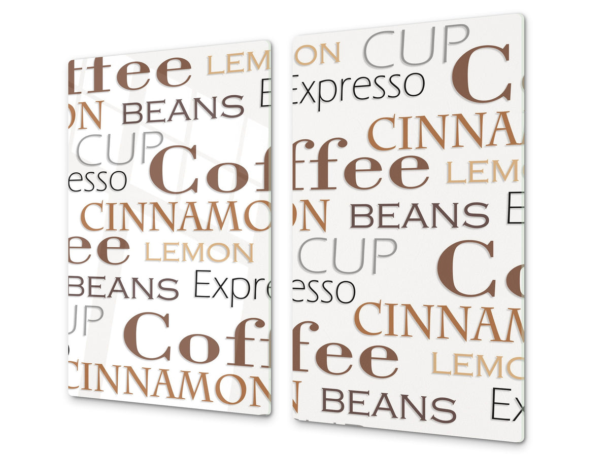 KITCHEN BOARD & Induction Cooktop Cover D05 Coffee Series: Coffee 79